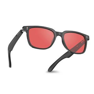 Mode Nuit - Lunettes Intelligentes avec Verres Relaxants Rouges / Filtre Anti-Lumière Bleue et UV400 / Bluetooth et Audio à Oreille Ouverte - Product Image 2