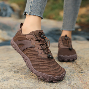 Chaussures de randonnée unisexes légères, respirantes et antidérapantes pour hommes et femmes, chaussures de sport décontractées, de marche et de trekking, talon plat standard - Product Image 3