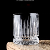 Verres à liqueur en paille rayés de style européen, cristal transparent de haute qualité pour whisky, vodka, liqueur, bière, eau, sublimation