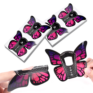 100Pcs/Bag Self-Adhesive Strong Dual <b>Nail</b> Form Disposable <b>Nail</b> Stickers Private Label Acrylic <b>Nail</b> <b>Extension</b> Gel <b>Nail</b> Art Forms - Product Image 1