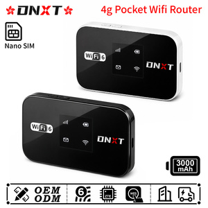 DNXT Router WiFi de Bolsillo 300Mbps 3000mAh, Modo AP para Auto, WPS, Router WiFi Portátil para Cualquier Red, WiFi6 4G, Router MiFi para Viajes - Product Image 1