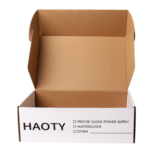 Cajas de correo Kraft ecológicas con revestimiento UV Laminación mate en relieve para envío sostenible y tipo de carpetas de marca - Product Image 2