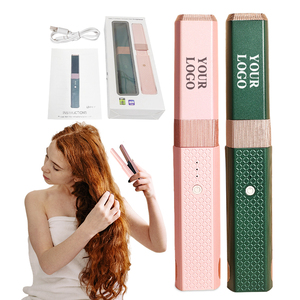 Plancha de Pelo Inalámbrica 2 en 1, Mini Plancha de Pelo Portátil de Viaje, Rizador de Pelo Inalámbrico para un Cabello Rápido, Liso y Brillante - Product Image 1