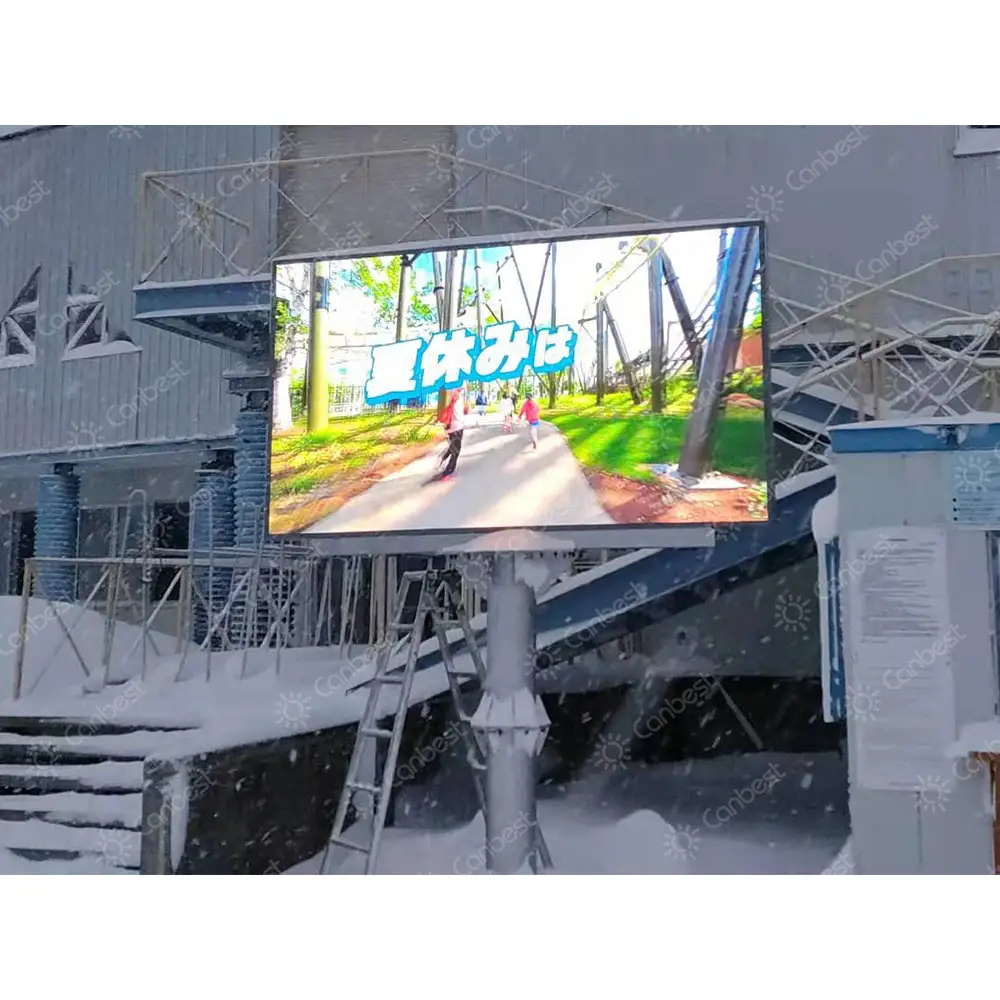 Mars P6 Canbest Außen säule Led Billboard Werbe bildschirm Display Panel 6mm Festpol Video Wand Banner Board Zeichen