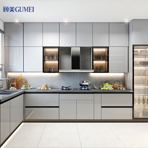 <span class=keywords><strong>Cucina</strong></span> Completa su Misura dal Design Moderno e Minimalista, Mobili per la Casa, Unità a <span class=keywords><strong>L</strong></span> <span class=keywords><strong>in</strong></span> Melamina con Lavello - Product Image 6