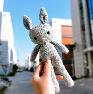 Tùy chỉnh Amigurumi Crochet Bunny búp bê Crochet động vật Amigurumi thỏ handmade bé búp bê oyuncak - Product Image 5