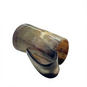 Jarra de Cerveza Artesanal Ecológica de Cuerno de Búfalo, Diseño Clásico con Asa, Gran Capacidad, Estilo Vintage, Decoración para Bar en Casa - Product Image 2