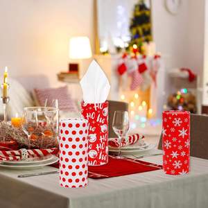 Offre Spéciale conception imprimée personnalisée cylindre biodégradable boîte à mouchoirs voiture tube de papier de soie pour l'activité de propagande cadeau - Product Image 5