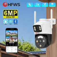 HFW HD 6MP double objectif Ptz caméra CMOS Wifi CCTV caméra de sécurité sans fil étanche 3.6mm objectif caméra de Surveillance et réseau Ip