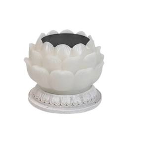 Exterior impermeable LED paisaje patio luces jardín decoración ambiente flor de loto lámpara <span class=keywords><strong>Solar</strong></span> con columna faros - Product Image 6