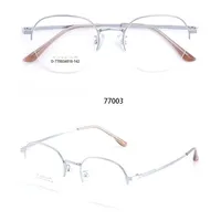 Montures de lunettes à demi-monture rétro ultra légères pour femmes, prêtes à être prescrites, motif animal multicolore, or rouge, diamant