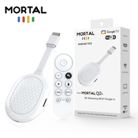 Décodeur TV Mortal Q2S Android 14.0 4K Allwinner H313 avec Wi-Fi double bande 2.4G/5.8G, Mail-G31, MP2, HDR10+, IPTV, OTT, Lecteur multimédia en streaming