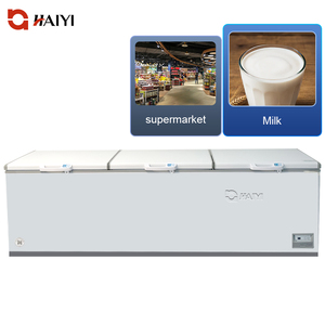 Vetrina refrigerata grande capacità 1000L raffreddamento diretto profondo congelatori toracici Top aperto Freezer per negozio di dolci - Product Image 1