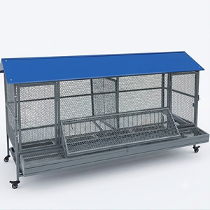 Cage à poulets Predator, cage à volailles en métal, poulailler portable, poulailler robuste avec double verrouillage de sécurité - Product Image 1