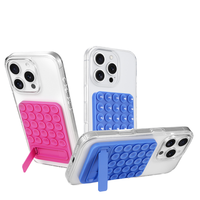 Support de bureau multifonctionnel en silicone à ventouse, auto-adhésif et antidérapant, en métal, pour ordinateur, téléphone et produits en caoutchouc