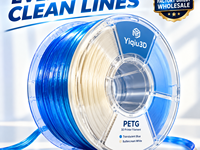 Filament PETG Yiqiu3D 1,75 mm pour imprimante 3D, couleurs translucides brillantes, tons de peau, blanc crème, pour Bambu Lab Prusa