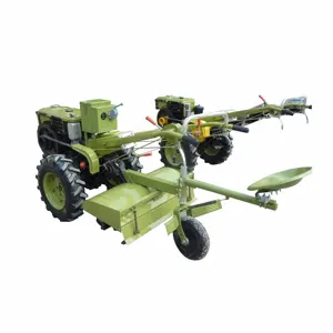 Tractor agrícola de 2 ruedas con máquina de remolque, máquina para caminar, diésel, suministro de fábrica de China