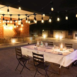 Guirnalda de <span class=keywords><strong>Luces</strong></span> <span class=keywords><strong>Solares</strong></span> <span class=keywords><strong>para</strong></span> Exteriores de Grado Comercial, Impermeable, de 10 m, con Bombillas LED S14, Iluminación Decorativa <span class=keywords><strong>para</strong></span> Jardín, Patio y Terraza - Product Image 6