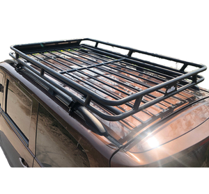 แร็คหลังคาอะลูมิเนียมสีดำ ยี่ห้อ Lzfu ขนาด 162x121x12 ซม. สำหรับ Sierra Jimny JB64/JB74 ปี 2018-2023 รับน้ำหนักได้ 100 กก. ติดตั้งง่าย - Product Image 1