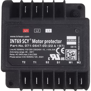 Protector de Motor KRIWAN INT69 SCY 22A 197 Trifásico AC 240V Relé de Protección para Compresor - Product Image 1