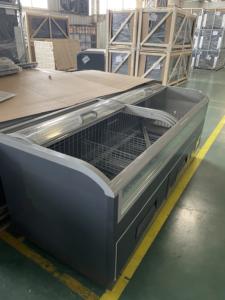 Grandi finestre trasparenti frigo commerciale isola freezer supermercato refrigerazione - Product Image 4