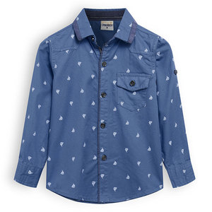 Vêtements pour enfants de boutique, <span class=keywords><strong>chemise</strong></span> décontractée pour garçons, 100% coton, manches longues, chemises imprimées pour garçons - Product Image 1