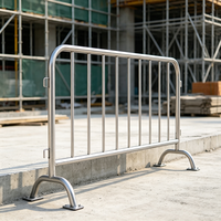 Barrière de contrôle des foules temporaire en aluminium robuste, revêtue de peinture en poudre, écologique, pour événements sportifs et clôtures de jardin