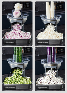 110V/220V 200W DC động cơ chuối chipper xoài khối trái cây Slicer Máy khoai tây pháp Fry Máy cắt - Product Image 4