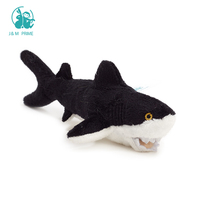 Petits jouets en peluche personnalisés d'animaux de mer de requin tigre remplis de coton PP