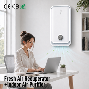 Ventilateur à récupération d'énergie (ERV) - Système d'air frais pour immeubles de bureaux, hôpitaux, écoles, sites sportifs, installations de loisirs - Product Image 1