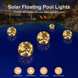 2025 nóng bán nổi bóng đèn hồ bơi không thấm nước năng lượng mặt trời ngọn lửa Vòng Đèn hồ bơi năng lượng mặt trời powered, phát sáng trong bóng tối năng lượng mặt trời nổi - Product Image 3