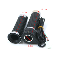 Poignée de gaz pour vélo électrique, accélérateur de torsion standard pour vélo électrique, câble de 1.5m, 24V/36V/48V/60V/72V/84V