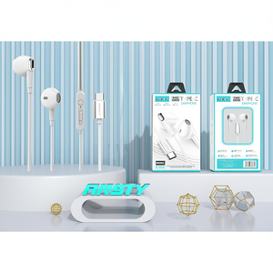 Auriculares Ansty con Conector Tipo C, Modelo E 053 Blanco, con Control de Volumen para Llamadas - Product Image 2