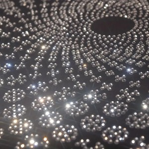 Tem nhãn dán hình tròn trang trí lễ hội, họa tiết ép nóng, đính đá pha lê, tự làm, dán quần áo, là ủi lên, chuyển nhiệt, đính đá lấp lánh - Product Image 3