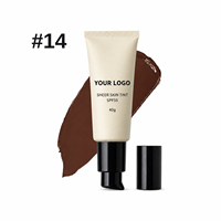 Teinture pour la peau Private Label Sheer Skin Tint, couvrance totale, imperméable, longue tenue 24h, maquillage mat vegan, vente en gros, OEM, logo personnalisé, SPF55