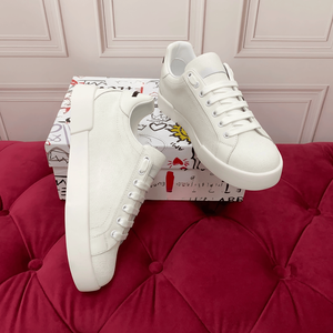 Nouvelle Tendance Mode Dolces 2026 : Chaussures Plates Décontractées Classiques à Tige Tissée Blanche Graffiti Printemps Gabbna - Product Image 4