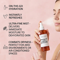 Brume hydratante pour le visage à l'aloe vera, à l'eau de rose, au thym et à la gardénia, rajeunissante, clarifiante, sans parfum, pour tous types de peaux, naturelle