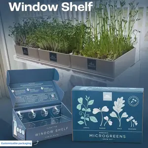 Bandejas de Microgreens para interiores Kit de plantas de fertilizante orgánico Micro Greens Kit de cultivo hidropónico de fertilizante Microgreens