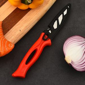Cuchillo de Camping de Hoja Fija, Acero Inoxidable 3CR13, Punta Caída, Borde Recto, Plástico de 2mm de Grosor, 21.3cm, Multiusos, OEM HK CK024 - Product Image 5
