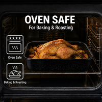 Plaques de cuisson émaillées écologiques personnalisées en gros pour four, idéales pour le pain de dinde, antiadhésives