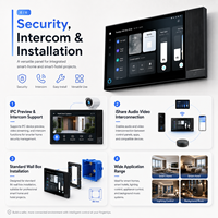 Panel Táctil Inteligente de Pared Tuya de 8 Pulgadas con Pantalla IPS Android 11, WiFi, Zigbee para Control por Aplicación, Control por Voz IR, para Hoteles y Hogares