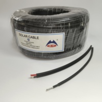 Câbles solaires photovoltaïques approuvés avec isolation XLPO, conducteur en cuivre étamé PV1-F H1Z2Z2-K 1,5 mm 2,5 mm 4 mm 6 mm 10 mm