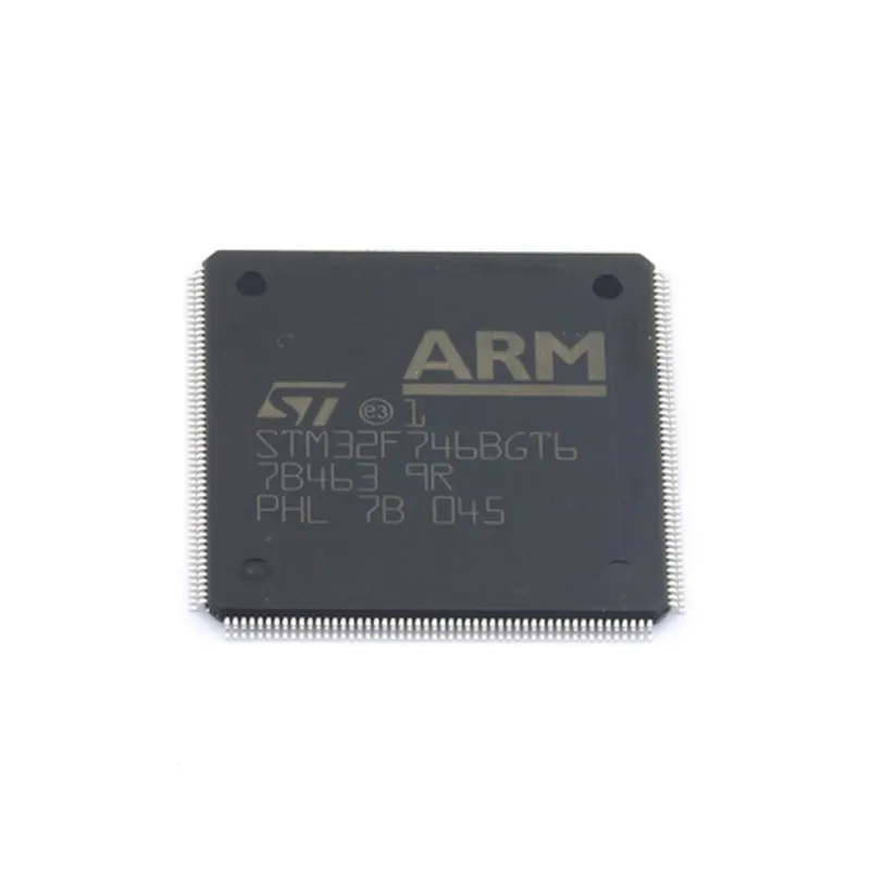 New Original STM32F7 Arm Cortex-M7 Core STM32F746BGT6 MCU IC High Quality Power Efficiency Electronics Drone Components Assembly