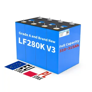 Células de bateria prismáticas Lifepo4 3.2v Lipofe4 Grau A de estoque da UE/Alemanha/EUA 280ah 310ah