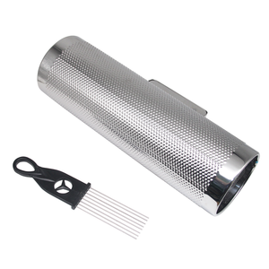 Juego de Raspadores para Guiro de 12 Pulgadas, Cilindro Hueco de Acero Inoxidable con Mango Lateral para Percusionistas Latinos - Product Image 4
