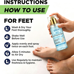 Spray Refrescante para Calzado con Árbol de Té y Eucalipto: Elimina el Olor, Refresca Zapatos y Ropa Deportiva |   Fábrica OEM con Certificación GMP - Product Image 4