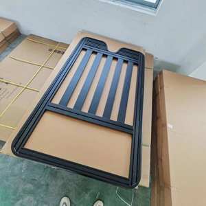 Offre Spéciale Offroad 4x4 <span class=keywords><strong>Auto</strong></span> partie acier Chrome galerie de toit pour Prado-FJ150 2009-2023 voiture accessoires toit échelle à bagages - Product Image 1