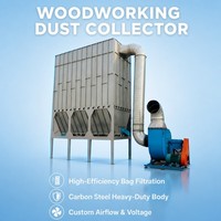 Machine de dépoussiérage automatique à jet pulsé pour panneaux de meubles, avec filtre à sacs antistatique, homologuée CE, pour la gestion des poussières de bois