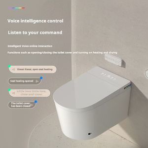 Hiện đại thông minh treo tường nhà vệ sinh thông minh bát đặt inodorous gốm WC kéo dài tự động cảm biến điều khiển từ xa ghế sưởi ấm P-trap - Product Image 4