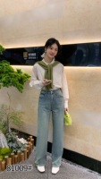 Großhandel Maßgeschneiderte Damen Plus Size Gerade Jeans Umweltfreundliche Baumwolle Waschbare Damen Stretch Mittelhohe Taille Denim-Hosen